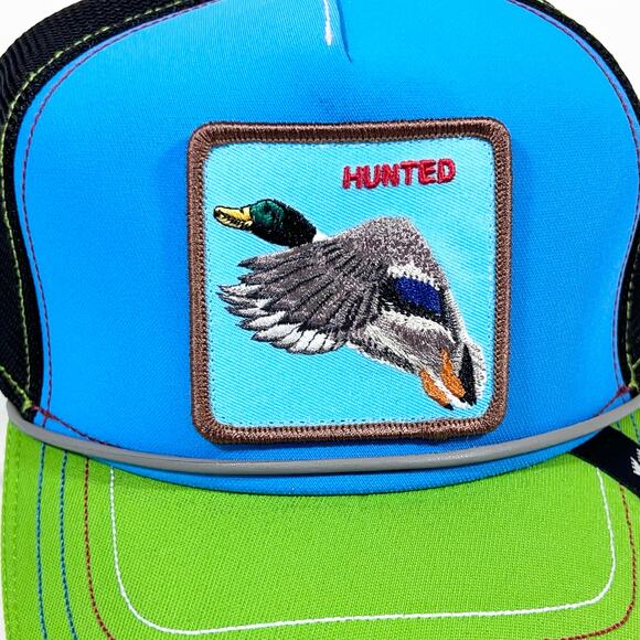 Goorin Bros The Farm Hunted Zapper Nintendo Duck Trucker Snapback Hat Cap - Picture 4 of 5